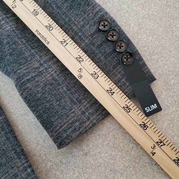 Murano Suit Sport Coat, Size M, Slim Fit 32x30 Alex Slim Fit Pants Plaid Stretch - Picture 13 of 16